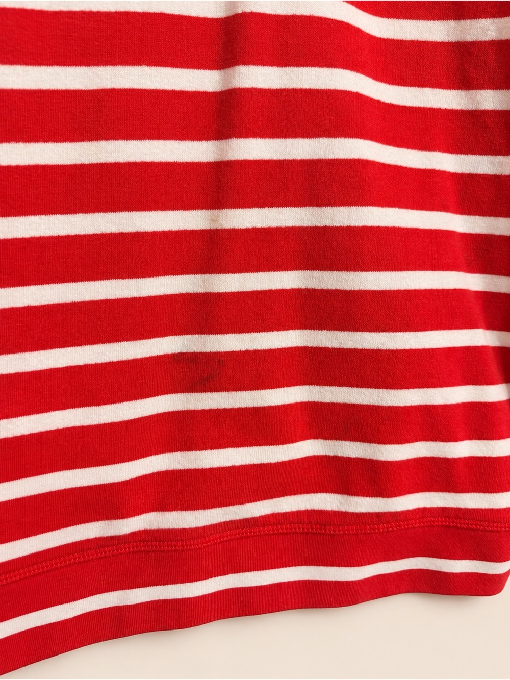 Boden Red & White Striped Sweatshirt Top Size XL - Picture 8 of 8